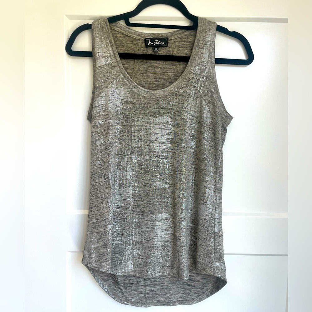 Sam Edelman, tank top, sliver/gold metallic, size XS